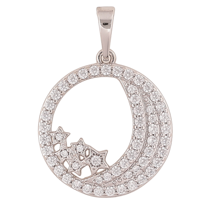 Кулон Xuping колір Родій "Інкрустація кристалами" для ланцюжка до 6мм фото №18