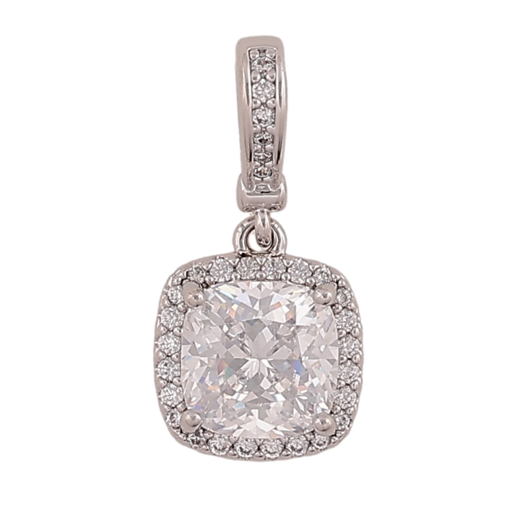 Кулон Xuping колір Родій "Інкрустація кристалами" для ланцюжка до 4мм фото №5