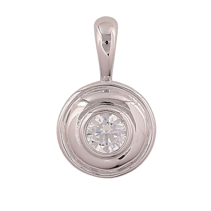 Кулон Xuping колір Родій "Візерунок з кристалами" для ланцюжка до 4мм фото №6