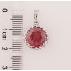 Кулон Xuping колір Родій "Червоний кристал" для ланцюжка до 5мм фото №2
