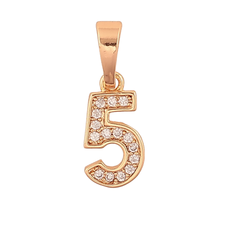 Кулон Xuping цвет Позолота 18K "Цифра 5 с кристаллами" для цепочки до 5мм фото №7 Кулон Xuping цвет Позолота 18K "Цифра 5 с кристаллами" для цепочки до 5мм фото №7