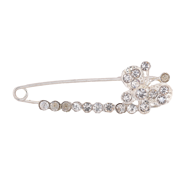 Брошка-шпилька "Метелик зі стразами" фото №1