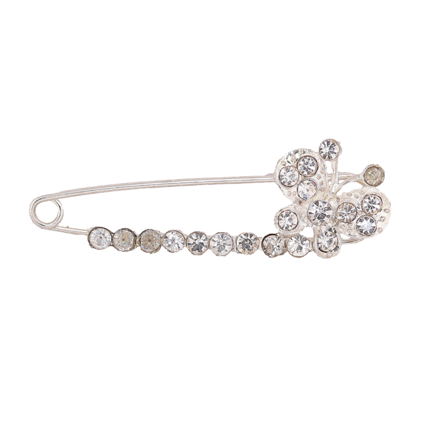 Брошь-булавка "Бабочка со стразами" фото №1