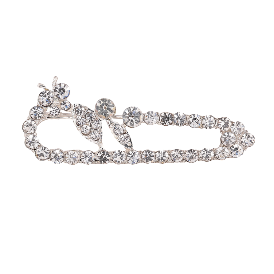 Брошь-булавка "Узор со стразами" фото №1