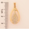 Кулон Xuping колір Позолота 18K "Храм інкрустація кристалами" для ланцюжка до 5мм фото №2