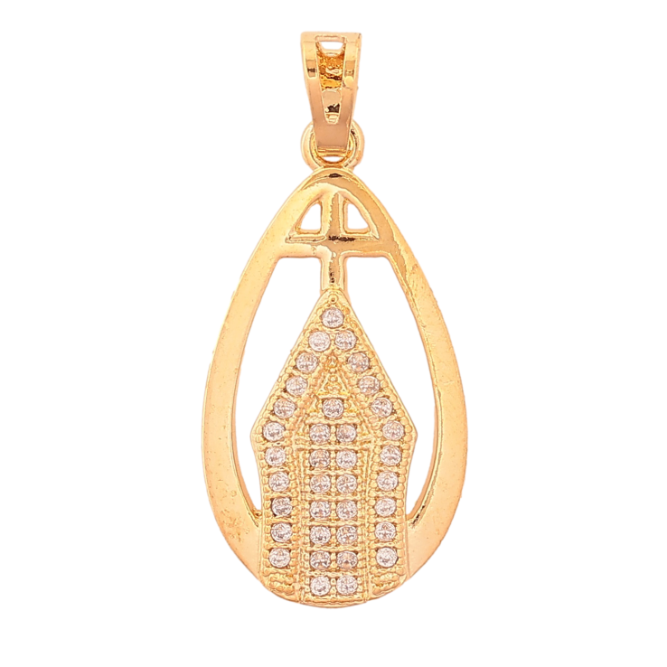 Кулон Xuping колір Позолота 18K "Храм інкрустація кристалами" для ланцюжка до 5мм фото №24