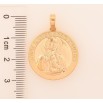 Кулон Xuping колір Позолота 18K "Ладанка Свята Катери Текаквіта покровитель довкілля та екології" для ланцюжка до 5мм фото №3