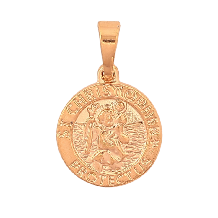 Кулон Xuping колір Позолота 18K "Ладанка Святий Захисник Крістофер" для ланцюжка до 5мм фото №23