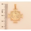 Кулон Xuping цвет Позолота 18K "Ладанка-крест Святой Бенедикт, двусторонняя" для цепочки до 6мм фото №3 Кулон Xuping цвет Позолота 18K "Ладанка-крест Святой Бенедикт, двусторонняя" для цепочки до 6мм фото №3