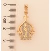Кулон Xuping колір Позолота 18K "Ладанка Діва Марія" для ланцюжка до 5мм фото №2 Кулон Xuping колір Позолота 18K "Ладанка Діва Марія" для ланцюжка до 5мм фото №2