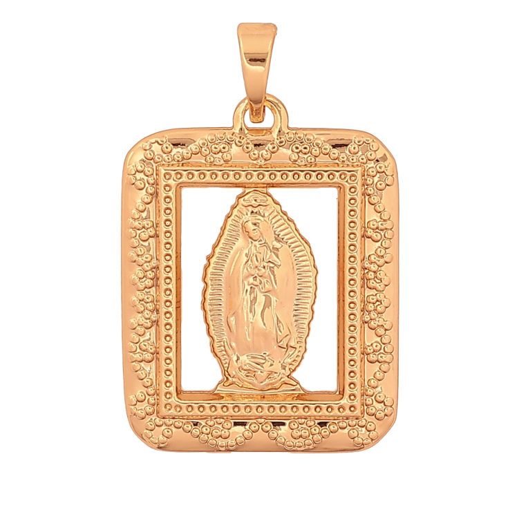 Кулон Xuping цвет Позолота 18K "Ладанка Пресвятая Дева Мария" для цепочки до 5мм фото №13