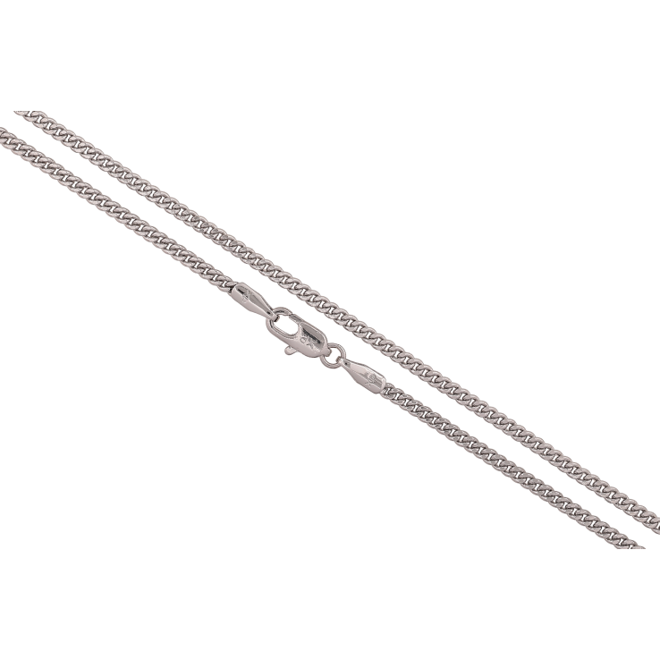 Ланцюжок Xuping M&L колір Родій "Плетіння Панцирне" довжина 45см х 2мм фото №2 Ланцюжок Xuping M&L колір Родій "Плетіння Панцирне" довжина 45см х 2мм фото №2