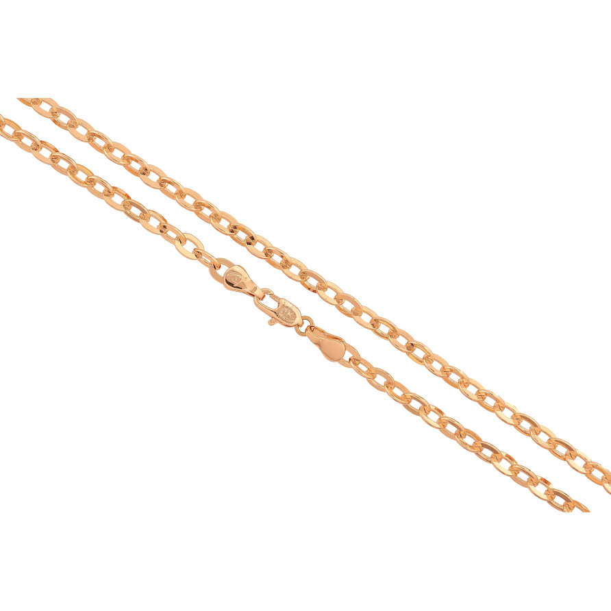 Ланцюжок Xuping M&L колір 18К "Плетіння Якірне" довжина 49см х 4мм фото №1