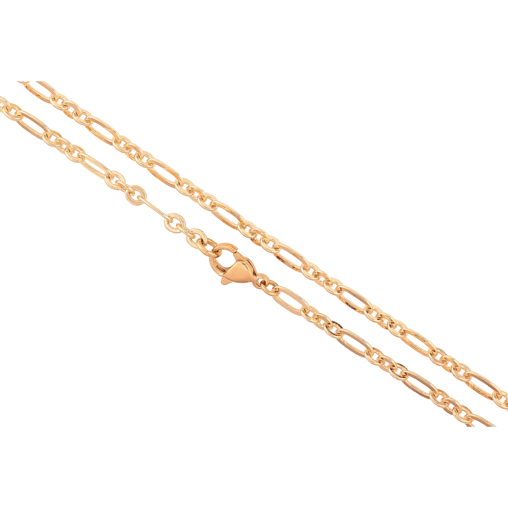 Ланцюжок Xuping M&L колір 18К "Плетіння Фігаро декоративне" довжина 50см х 4мм фото №14