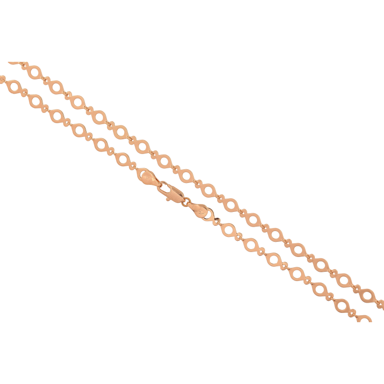 Ланцюжок Xuping M&L колір 18К "Плетіння Фантазійне" довжина 51см х 7мм фото №1