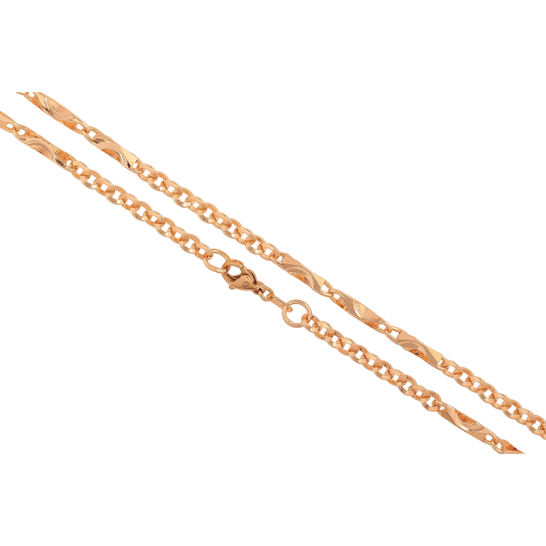 Ланцюжок Xuping M&L колір 18К "Плетіння Фантазійне" довжина 50см х 4-5мм фото №1 Ланцюжок Xuping M&L колір 18К "Плетіння Фантазійне" довжина 50см х 4-5мм фото №1