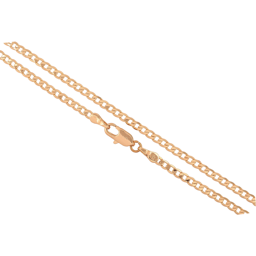 Цепочка Xuping M&L цвет 18К "Плетение Панцирное" длина 49см х 2.5мм фото №1