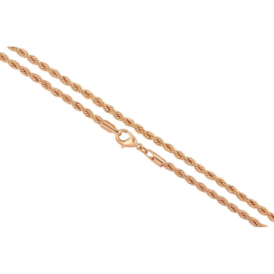 Цепочка Xuping M&L цвет 18К "Плетение Веревка" длина 51см х 3мм фото №1 Цепочка Xuping M&L цвет 18К "Плетение Веревка" длина 51см х 3мм фото №1