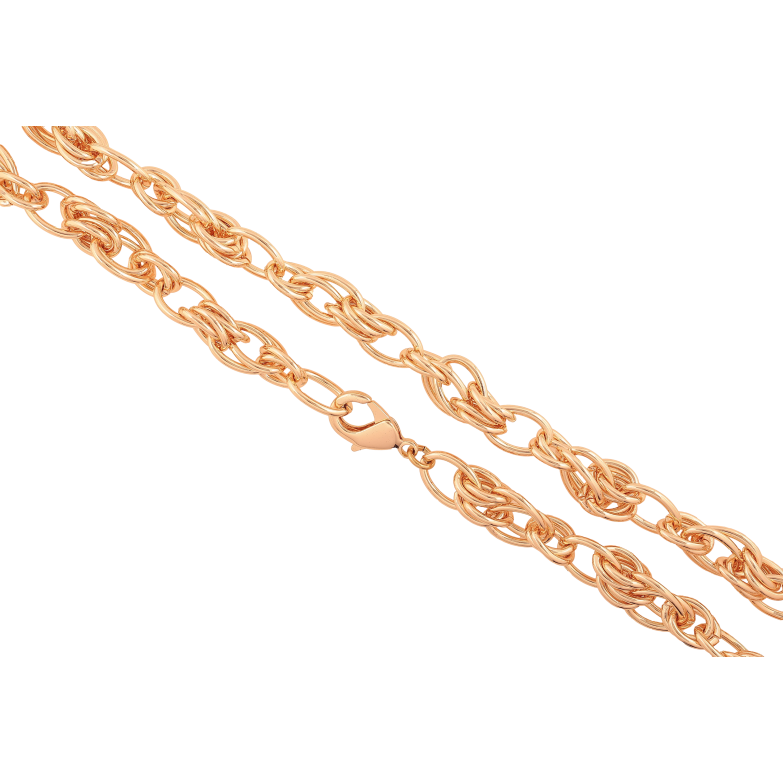 Ланцюжок Xuping M&L колір 18К "Плетіння Фантазійне" довжина 46см х 10мм фото №2 Ланцюжок Xuping M&L колір 18К "Плетіння Фантазійне" довжина 46см х 10мм фото №2