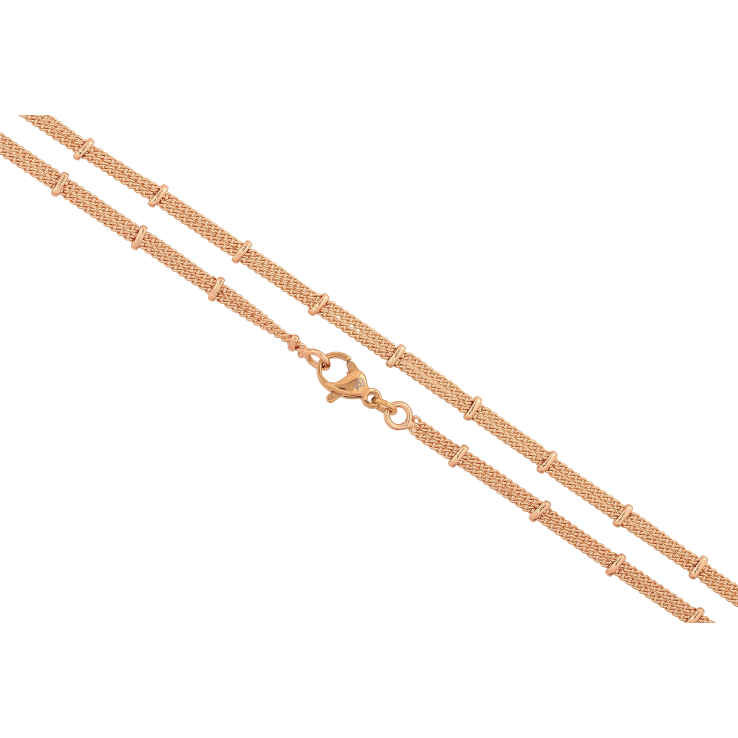 Цепочка Xuping M&L цвет 18К "Плетение двойное Панцирное с соединением" длина 50см х 3-4мм фото №17