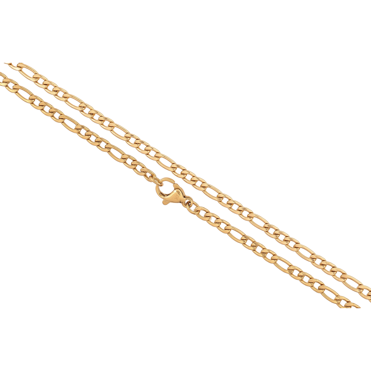 Ланцюжок Xuping ТТМ Stainless Steel колір 14К "Плетіння Фігаро" довжина 50см х 3мм фото №8