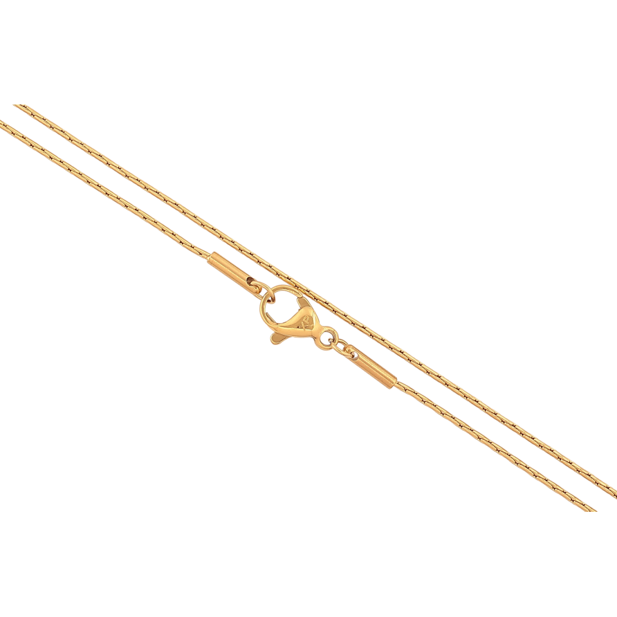 Ланцюжок Xuping ТТМ Stainless Steel колір 14К "Плетіння склочене в коло" довжина 45см х 1мм фото №1