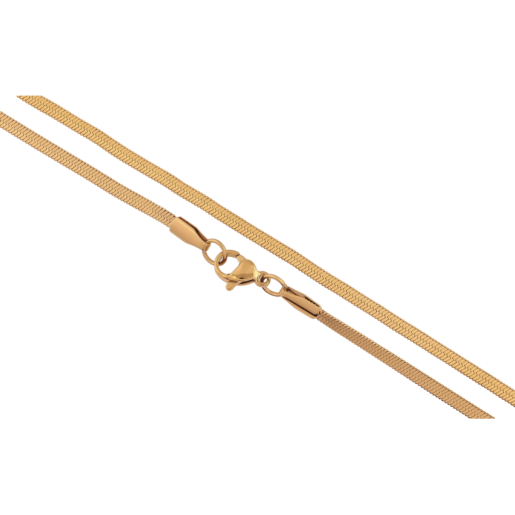 Ланцюжок Xuping ТТМ Stainless Steel колір 14К "Плетіння Снейк" довжина 45см х 2.5мм фото №19