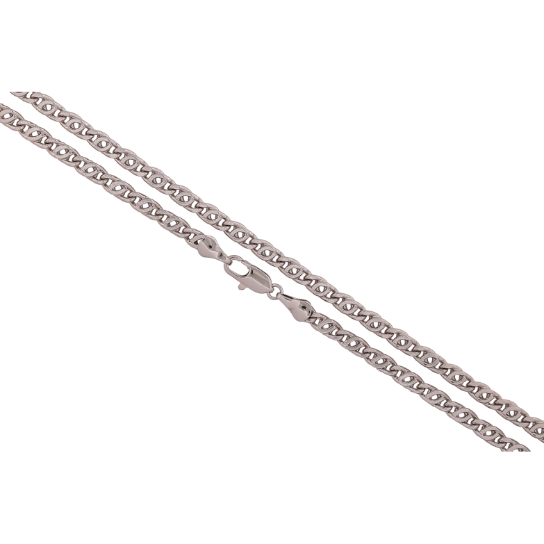 Цепочка Xuping цвет Родий "Плетение Птичий Глаз" длина 45см х 4мм фото №1