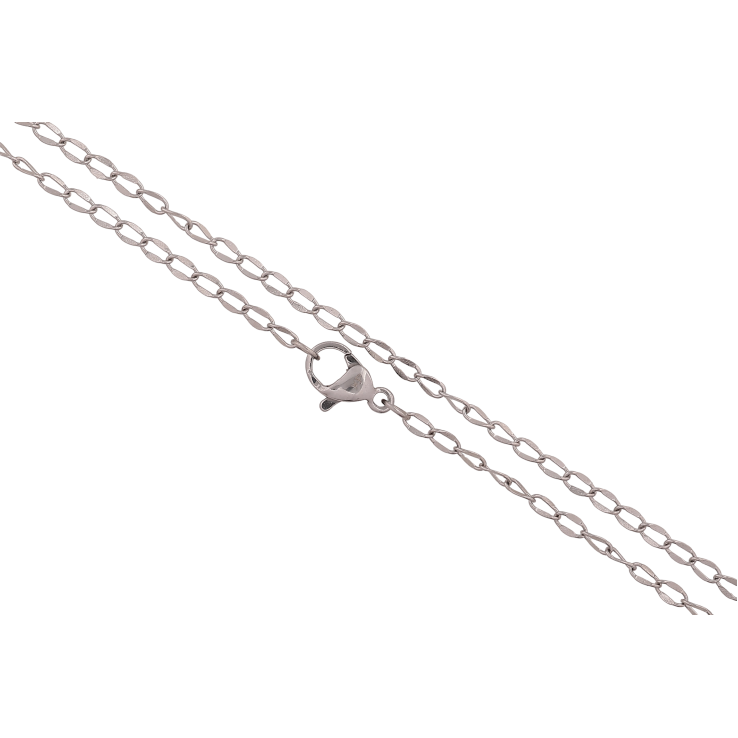 Ланцюжок Xuping ТТМ Stainless Steel колір Родій "Плетіння Панцирне" довжина 45см х 2мм фото №10 Ланцюжок Xuping ТТМ Stainless Steel колір Родій "Плетіння Панцирне" довжина 45см х 2мм фото №10