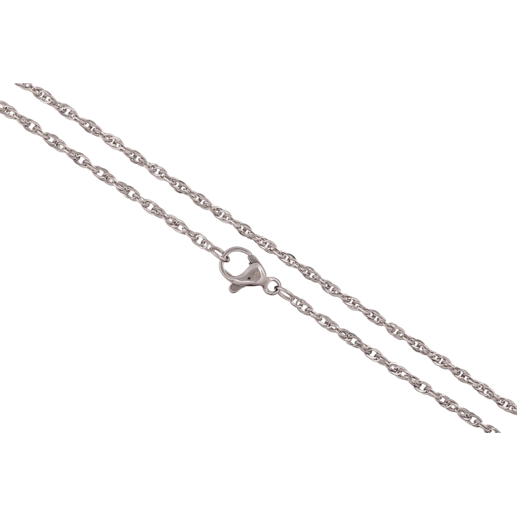 Ланцюжок Xuping ТТМ Stainless Steel колір Родій "Плетіння Кордове" довжина 45см х 2мм фото №18 Ланцюжок Xuping ТТМ Stainless Steel колір Родій "Плетіння Кордове" довжина 45см х 2мм фото №18