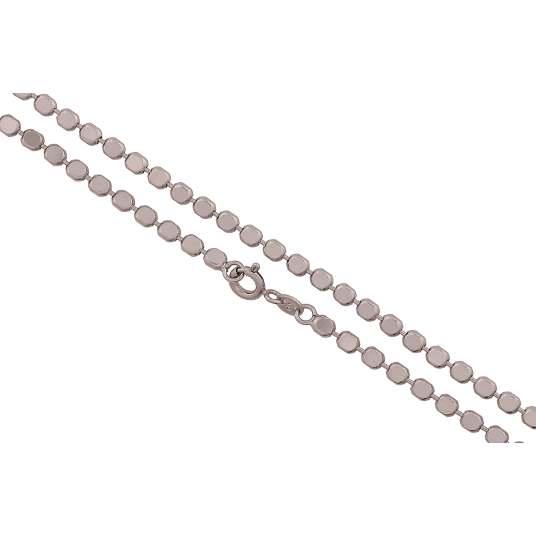 Ланцюжок Xuping колір Родій "Плетіння Перлина" довжина 45см х 3мм фото №1 Ланцюжок Xuping колір Родій "Плетіння Перлина" довжина 45см х 3мм фото №1