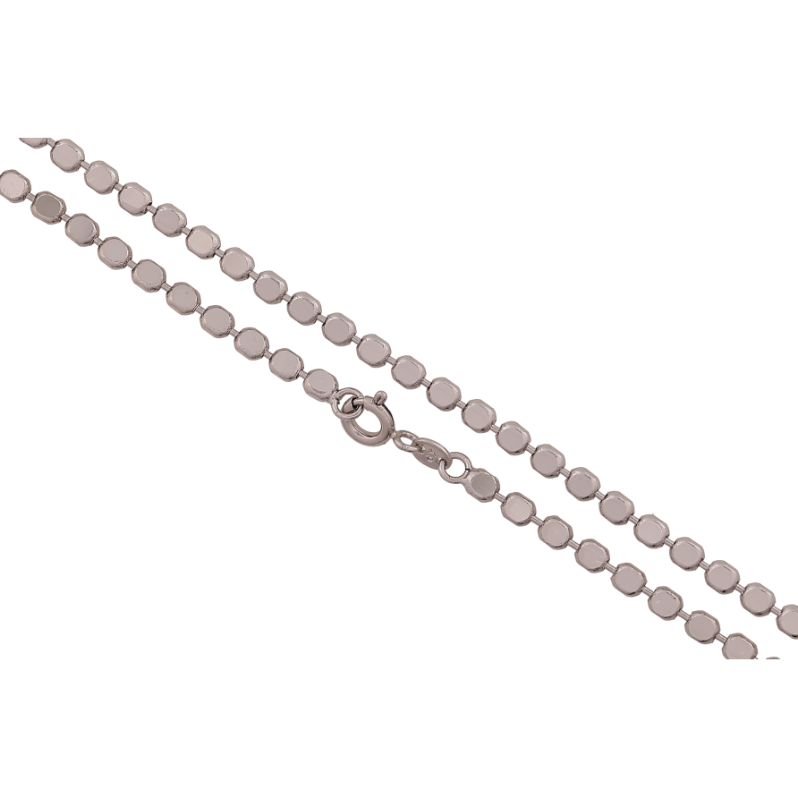 Цепочка Xuping цвет Родий "Плетение Перлина" длина 45см х 3мм фото №1 Цепочка Xuping цвет Родий "Плетение Перлина" длина 45см х 3мм фото №1