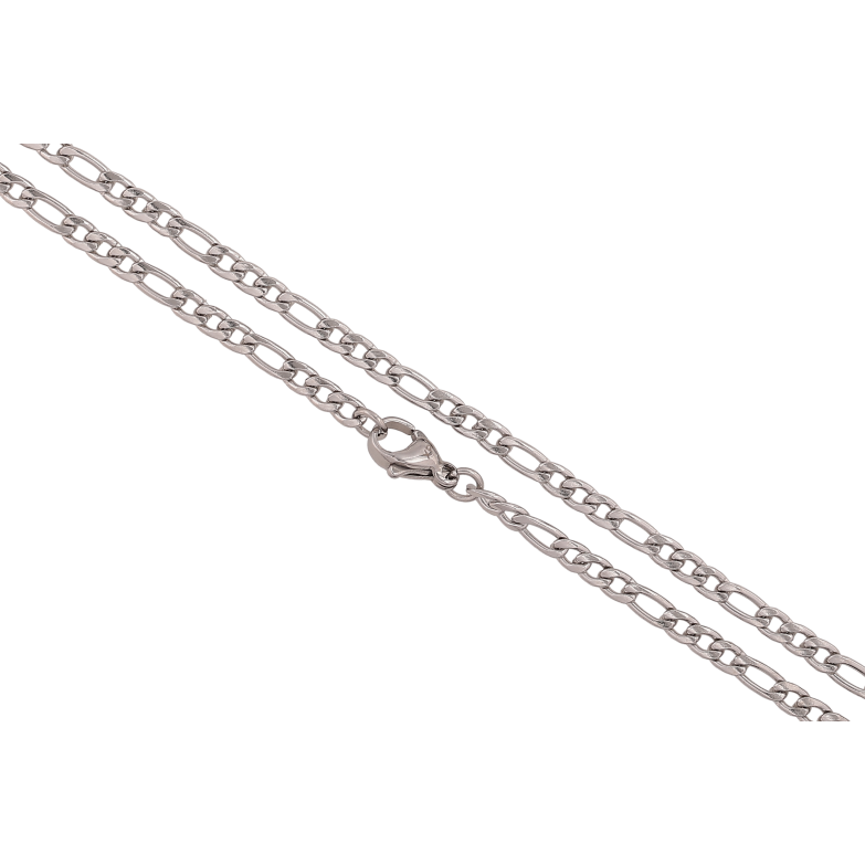 Ланцюжок Xuping ТТМ Stainless Steel колір Родій "Плетіння Фігаро" довжина 60см х 3мм фото №1 Ланцюжок Xuping ТТМ Stainless Steel колір Родій "Плетіння Фігаро" довжина 60см х 3мм фото №1