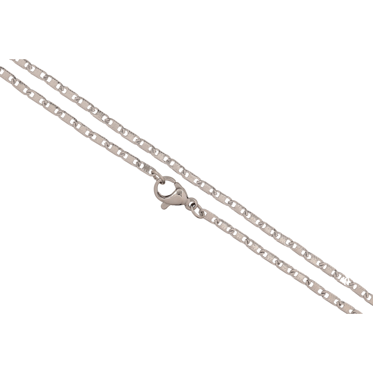 Цепочка Xuping ТТМ Stainless Steel цвет Родий "Плетение Морская цепь" длина 45см х 2мм фото №6