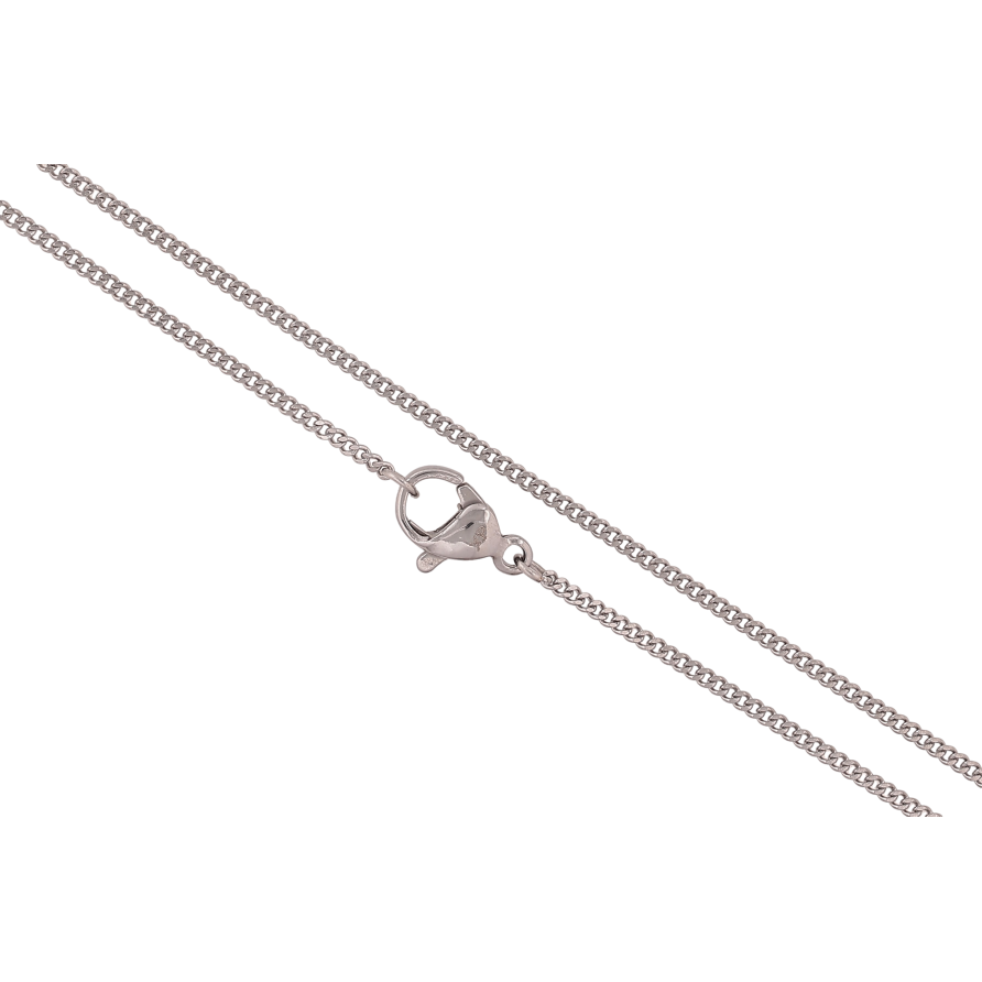 Ланцюжок Xuping ТТМ Stainless Steel колір Родій "Плетіння Панцирне" довжина 45см х 1мм фото №1