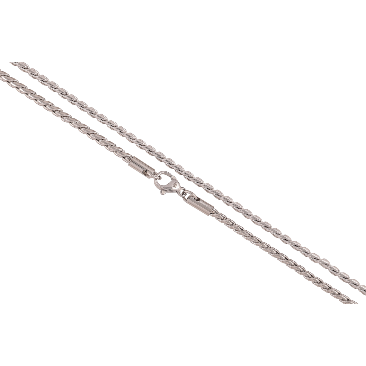 Ланцюжок Xuping ТТМ Stainless Steel колір Родій "Плетіння Фантазійне" довжина 50см х 3мм фото №19