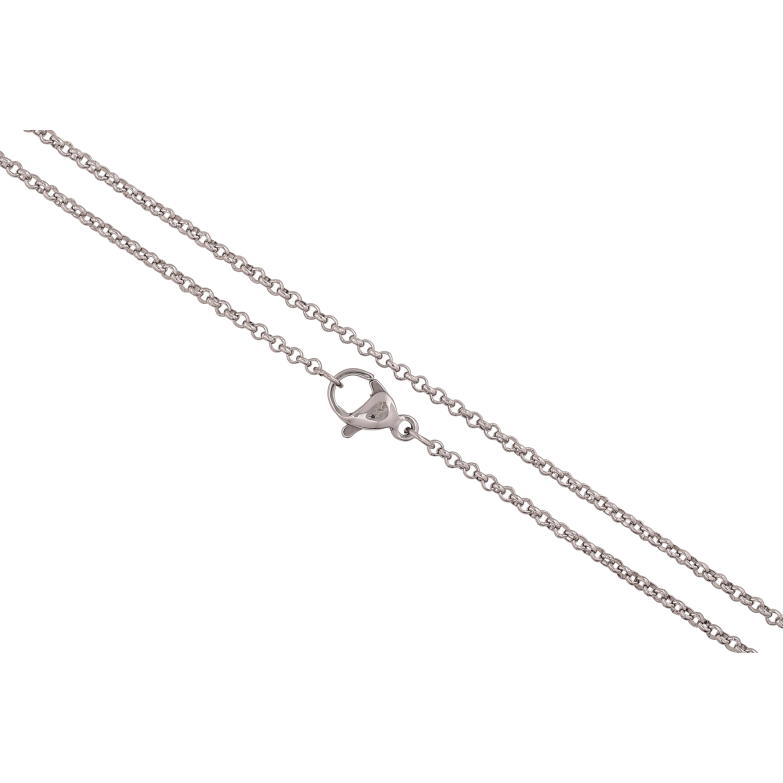 Ланцюжок Xuping ТТМ Stainless Steel колір Родій "Плетіння Ролло" довжина 45см х 2мм фото №1 Ланцюжок Xuping ТТМ Stainless Steel колір Родій "Плетіння Ролло" довжина 45см х 2мм фото №1