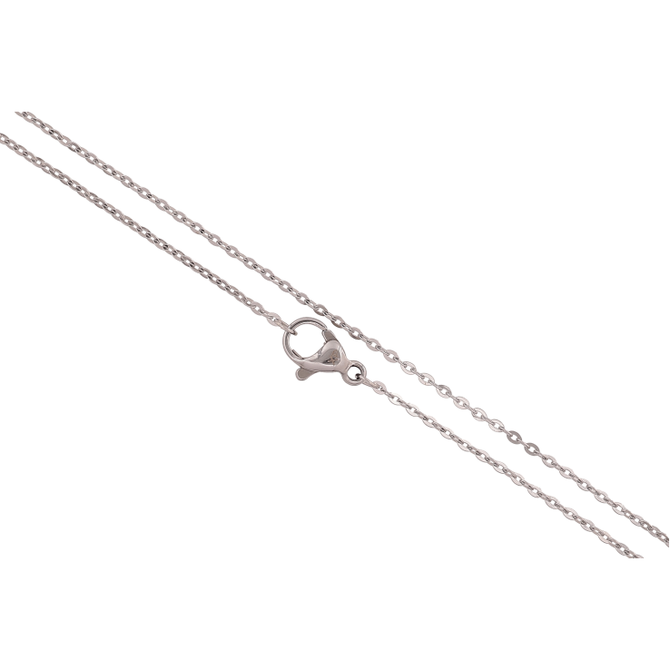 Цепочка Xuping ТТМ Stainless Steel цвет Родий "Плетение Якорное" длина 45см х 1мм фото №8