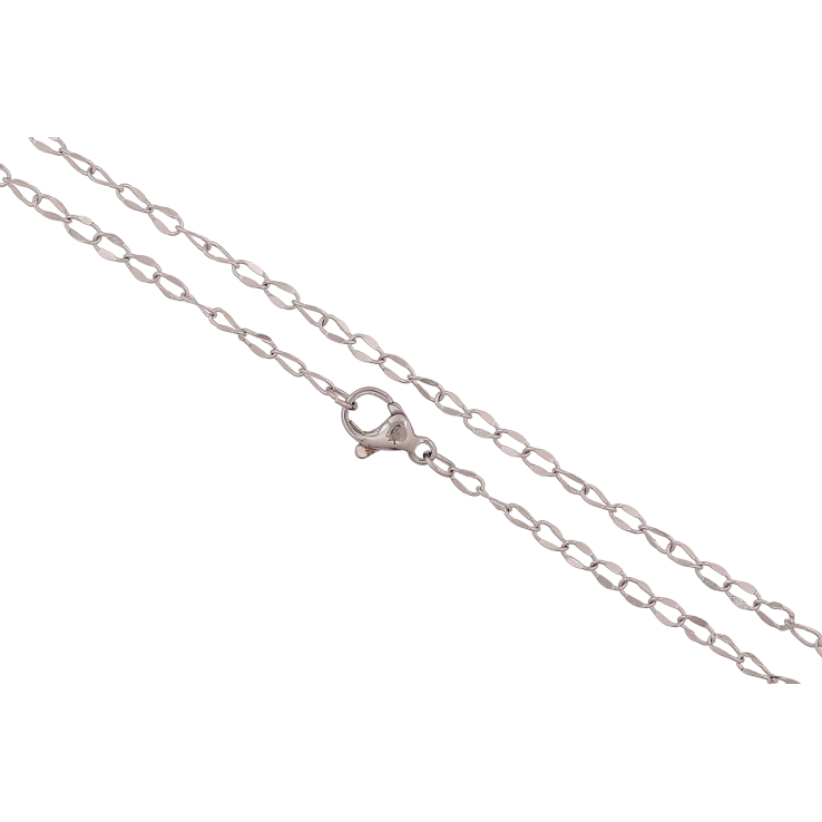 Ланцюжок Xuping ТТМ Stainless Steel колір Родій "Плетіння Панцирне" довжина 45см х 3мм фото №5