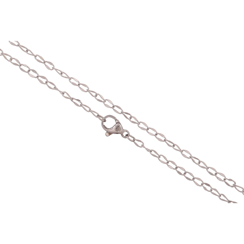 Ланцюжок Xuping ТТМ Stainless Steel колір Родій "Плетіння Панцирне" довжина 45см х 3мм фото №1