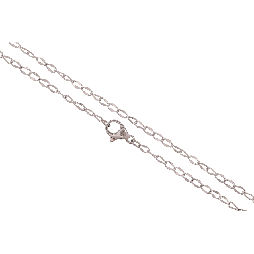 Ланцюжок Xuping ТТМ Stainless Steel колір Родій "Плетіння Панцирне" довжина 45см х 3мм фото №1