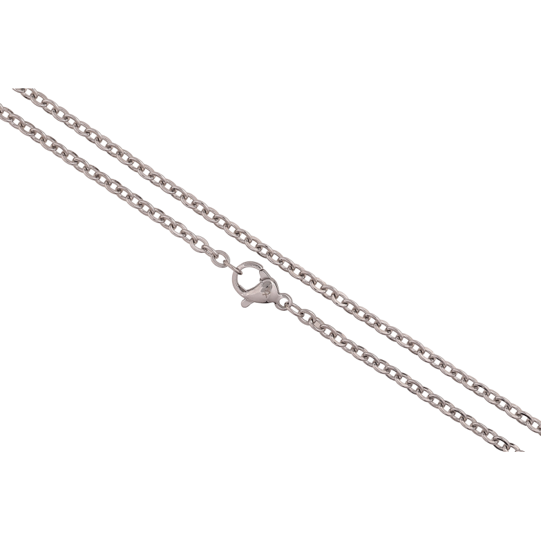 Цепочка Xuping ТТМ Stainless Steel цвет Родий "Плетение Якорное" длина 45см х 2.5мм фото №1 Цепочка Xuping ТТМ Stainless Steel цвет Родий "Плетение Якорное" длина 45см х 2.5мм фото №1