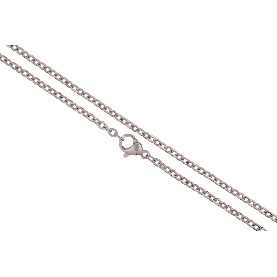 Цепочка Xuping ТТМ Stainless Steel цвет Родий "Плетение Якорное" длина 45см х 2.5мм фото №1 Цепочка Xuping ТТМ Stainless Steel цвет Родий "Плетение Якорное" длина 45см х 2.5мм фото №1