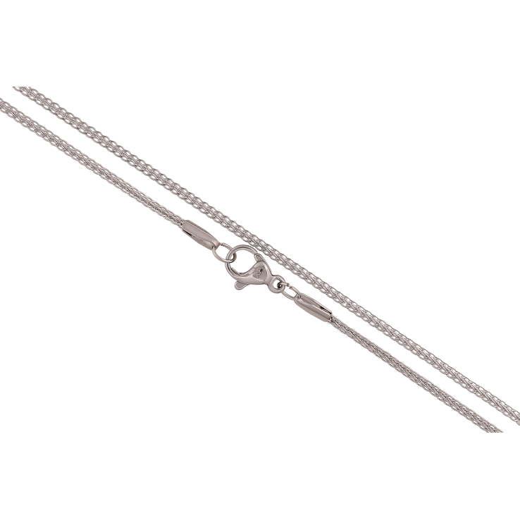 Ланцюжок Xuping ТТМ Stainless Steel колір Родій "Плетіння Фантазійне" довжина 45см х 2мм фото №8 Ланцюжок Xuping ТТМ Stainless Steel колір Родій "Плетіння Фантазійне" довжина 45см х 2мм фото №8