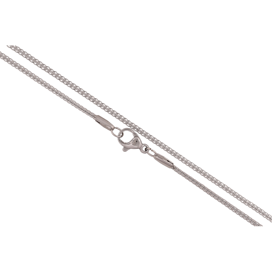 Цепочка Xuping ТТМ Stainless Steel цвет Родий "Плетение Фантазийное" длина 45см х 2мм фото №1 Цепочка Xuping ТТМ Stainless Steel цвет Родий "Плетение Фантазийное" длина 45см х 2мм фото №1