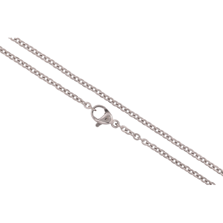 Ланцюжок Xuping ТТМ Stainless Steel колір Родій "Плетіння Якірне" довжина 45см х 2мм фото №5