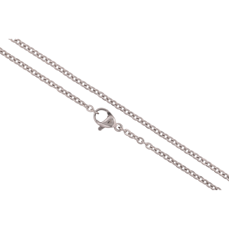 Ланцюжок Xuping ТТМ Stainless Steel колір Родій "Плетіння Якірне" довжина 45см х 2мм фото №1