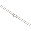 Ланцюжок Xuping ТТМ Stainless Steel колір Родій "Плетіння Кордове" довжина 45см х 1.5мм фото №2