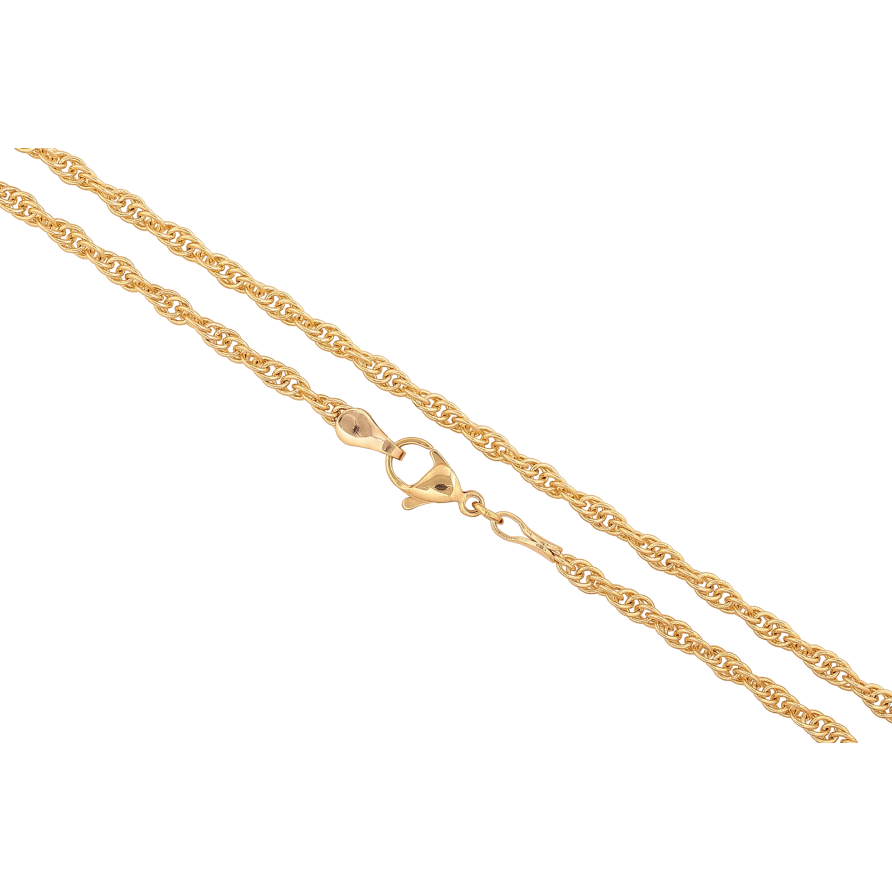 Ланцюжок Xuping колір Позолота 14K "Плетіння Кордове" довжина 50см х 3мм фото №1 Ланцюжок Xuping колір Позолота 14K "Плетіння Кордове" довжина 50см х 3мм фото №1