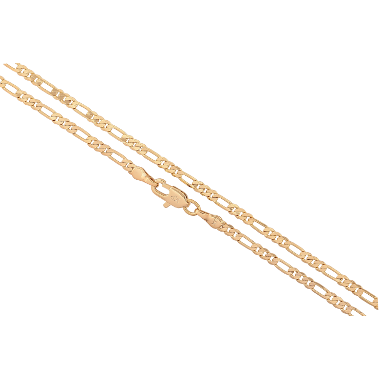 Цепочка Xuping цвет Позолота 14K "Плетение Фигаро" длинна 55см х 3мм фото №6